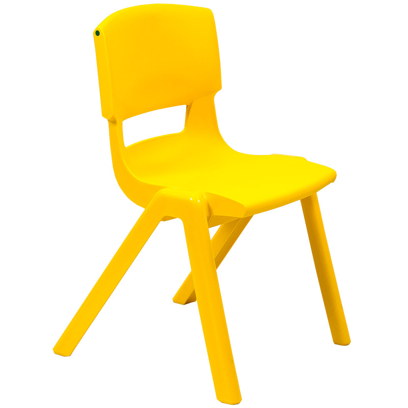 Postura+ One-Piece Plastic School Chair Size 5 - Sun Yellow