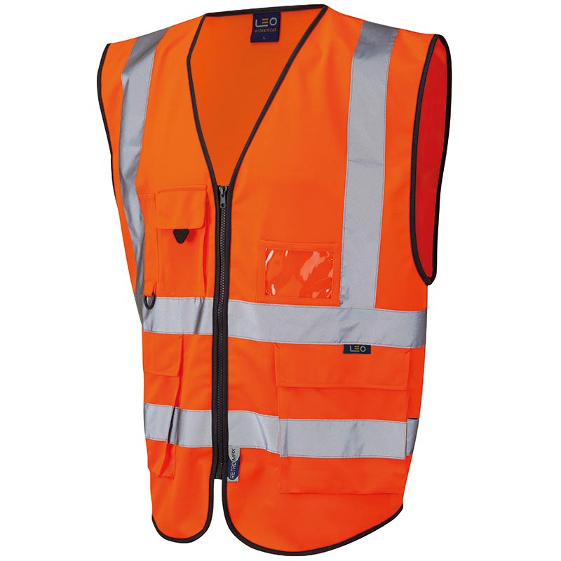 Premium Orange Hi-Vis Vest - Size Medium