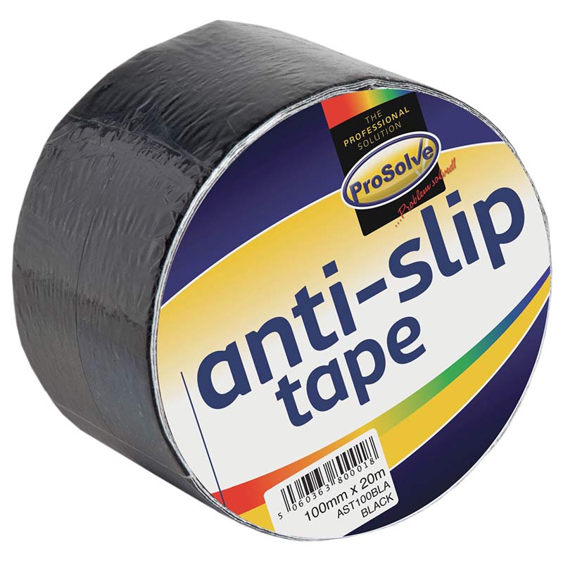 ProSolve Anti Slip Floor Tape - Black - 100mm x 20m - Pack of 12