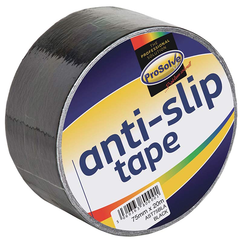 ProSolve Anti Slip Floor Tape - Black - 75mm x 20m - Pack of 16