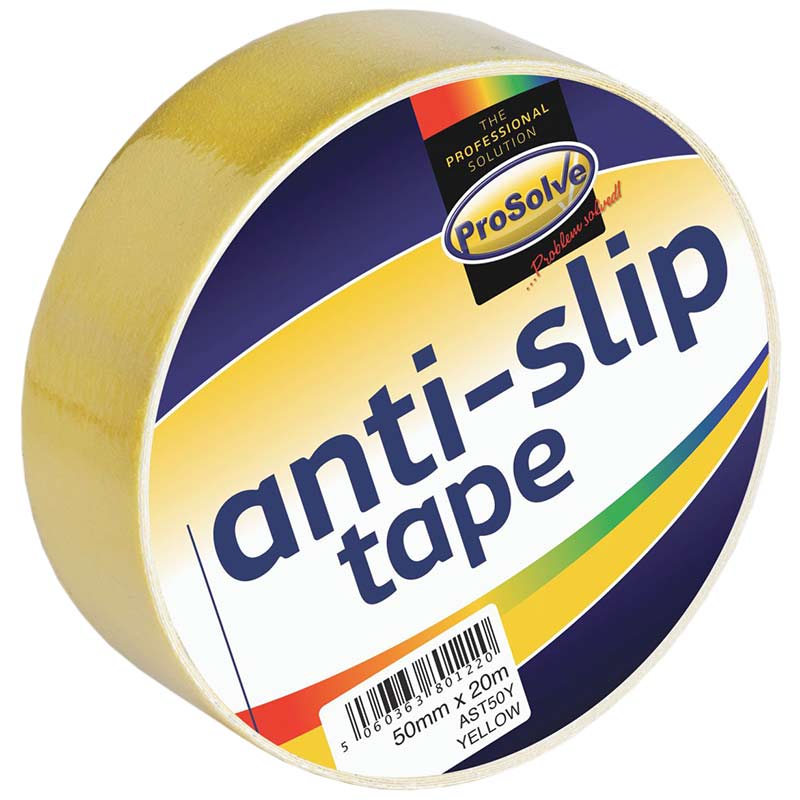 ProSolve Anti-Slip Floor Tape - Yellow - 50mm x 20m - Pack of 24