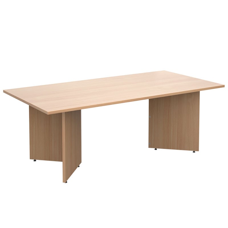 Rectangular Boardroom Table - Beech - 725 x 2000 x 1000mm