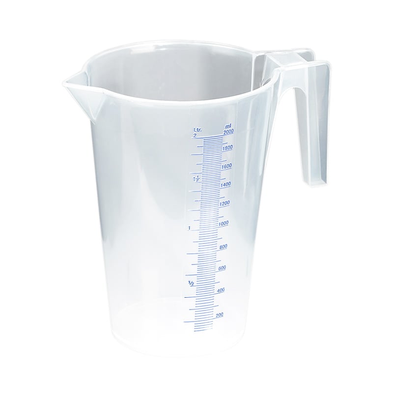 Sealey 2 Litre Measuring Jug - Translucent with easy-to-read millilitres and litres scales