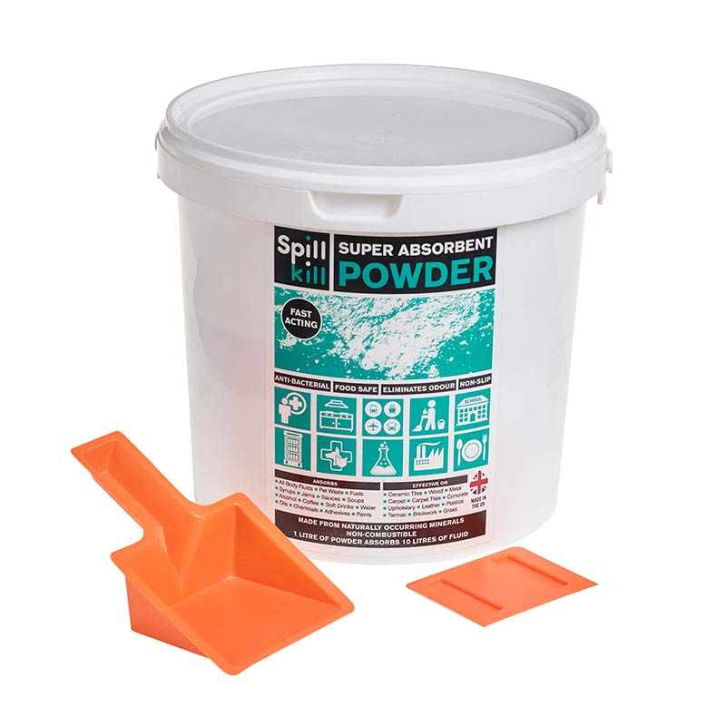 Spill Kill Super Absorbent Powder - 5L Tub inc Scoop