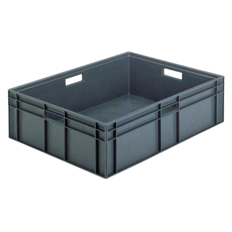 Euro Stacking Container Grey 125 Litres 800 x 600 x 319mm - pack of 5