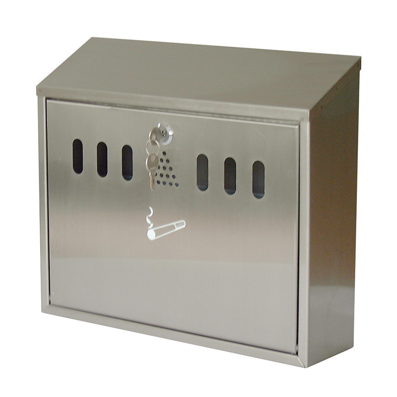 Wall Mounted Cigarette Bins Stainless Steel Finish