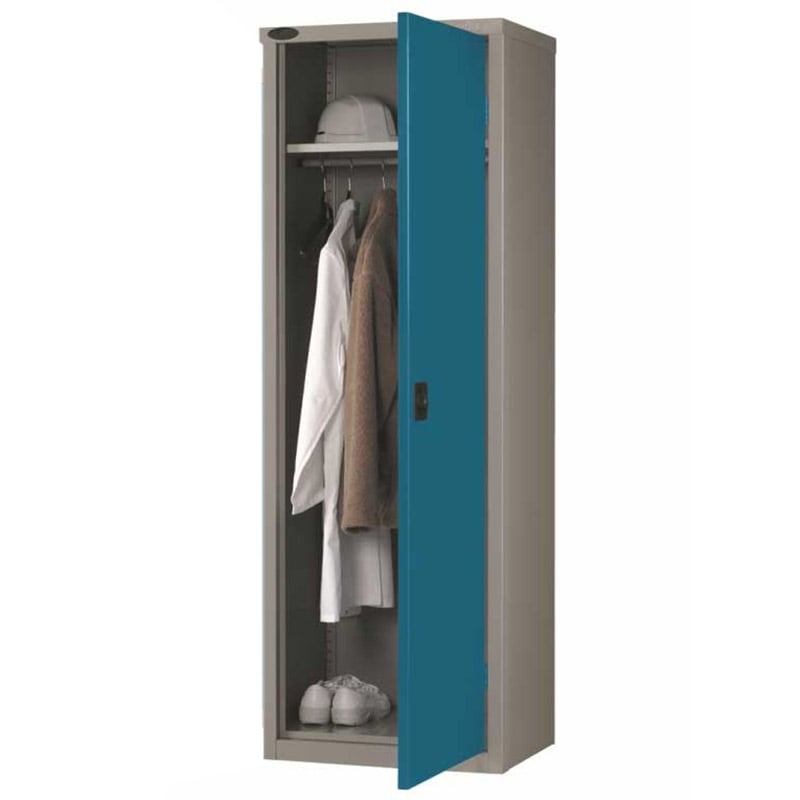Metal Storage Cupboard - 1 Door - 1 Shelf & Hanging rail - 1780 x 610 x 460mm