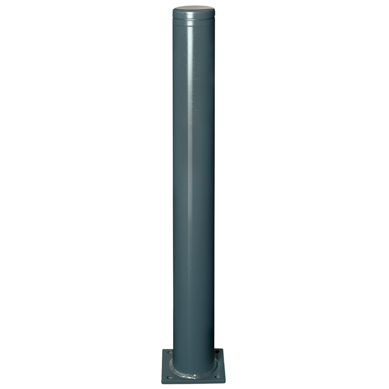Permanent Tetbury City Bollard - Hot Dip Galvanised and Coated Anthracite Grey (RAL7016) Surface Fix - 940mm high
