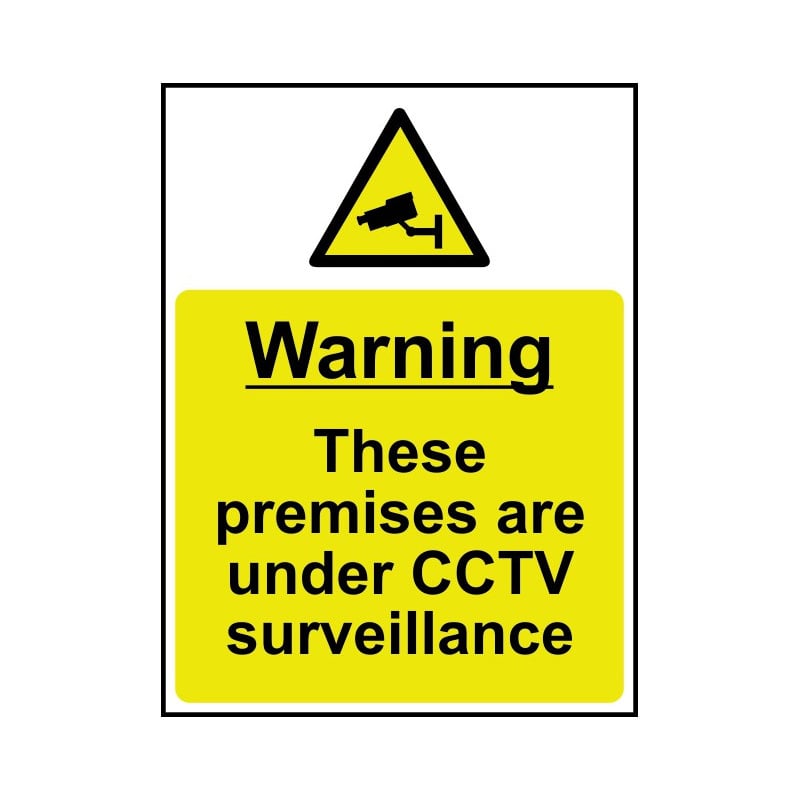 Premises are under CCTV surveillance - Self Adhesive Sign 300 x 400mm
