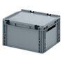 Solid Euro Containers with Integral Lids