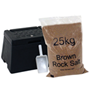 30L Lockable grit bin and 25kg brown rock salt