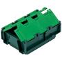 Green storage container with attached lid