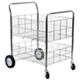 Chrome Plated Wire Trolley with Deep Trays