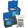 30L grit bin with 25kg white rock salt