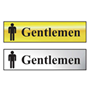 Traditional Gentlemen Mini Toilet Door Sign