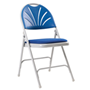 Series 2600 Upholstered Folding Chair with Blue Padded Seat