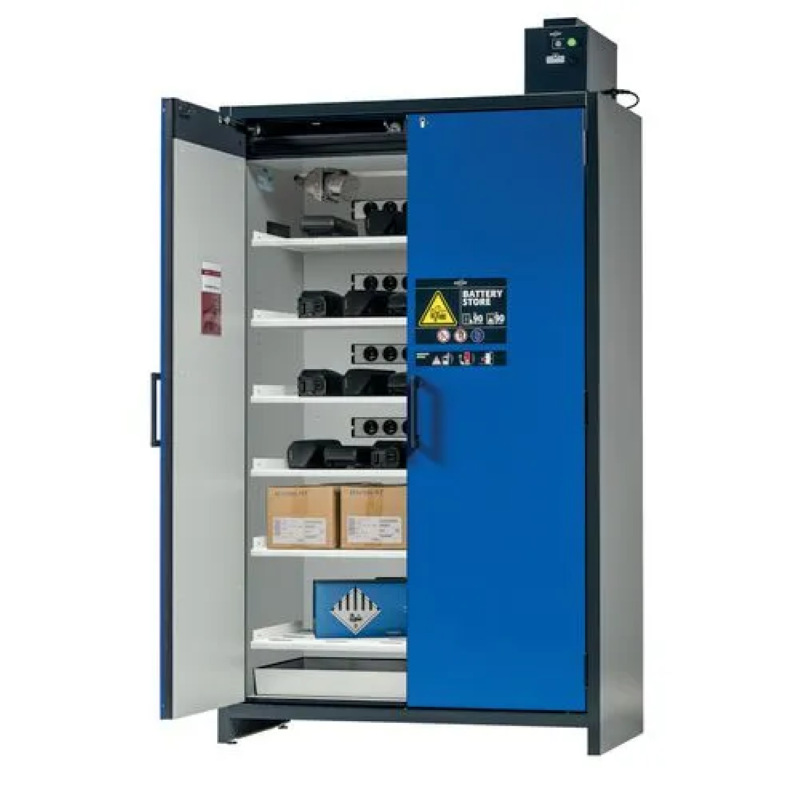 Storage cabinet for Lithuim batteries