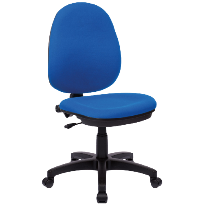 Single Lever Operator Chair in Blue and Black