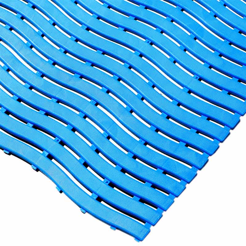 Anti-bacterial Kumfi Step Blue swimming pool mat