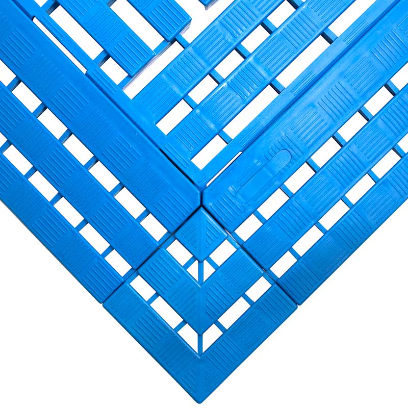 Blue work deck duckboard floor tile