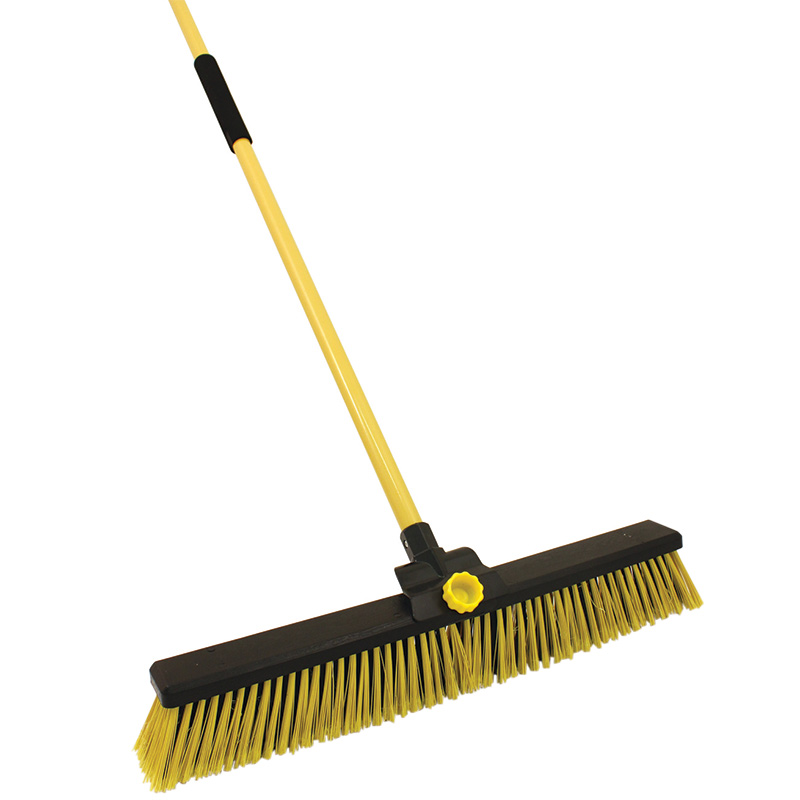 Bulldozer heavy-duty yard brush with 24 inch brush head