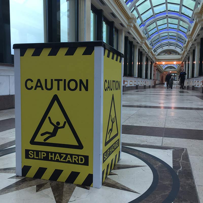 Drip collector helps to prevent slippery floors