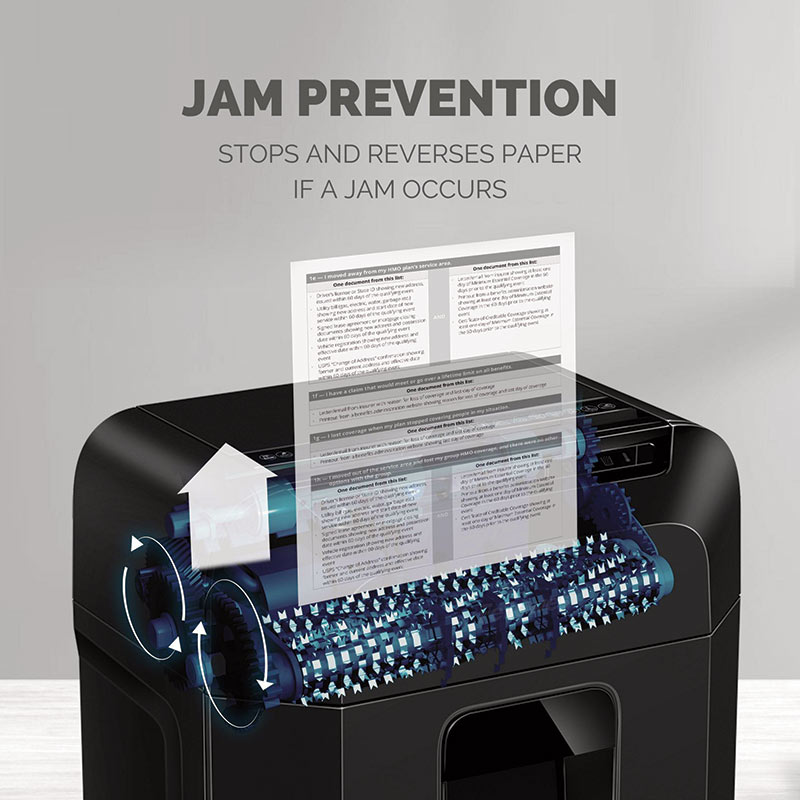 Automax 80M shredder with jam prevention