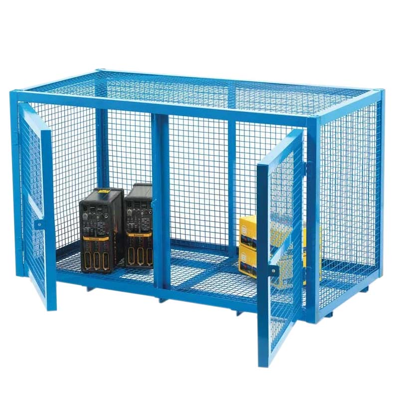 2-door mesh storage cage 830 x 1400 x 700mm