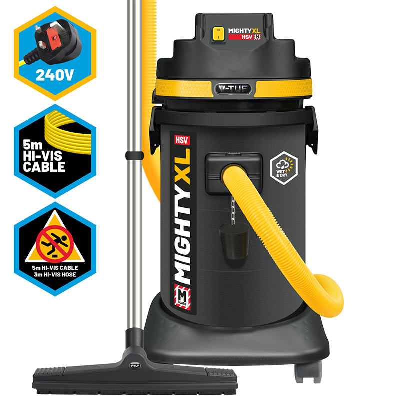 HSV Mighty XL 37L dust extraction wet and dry vacuum