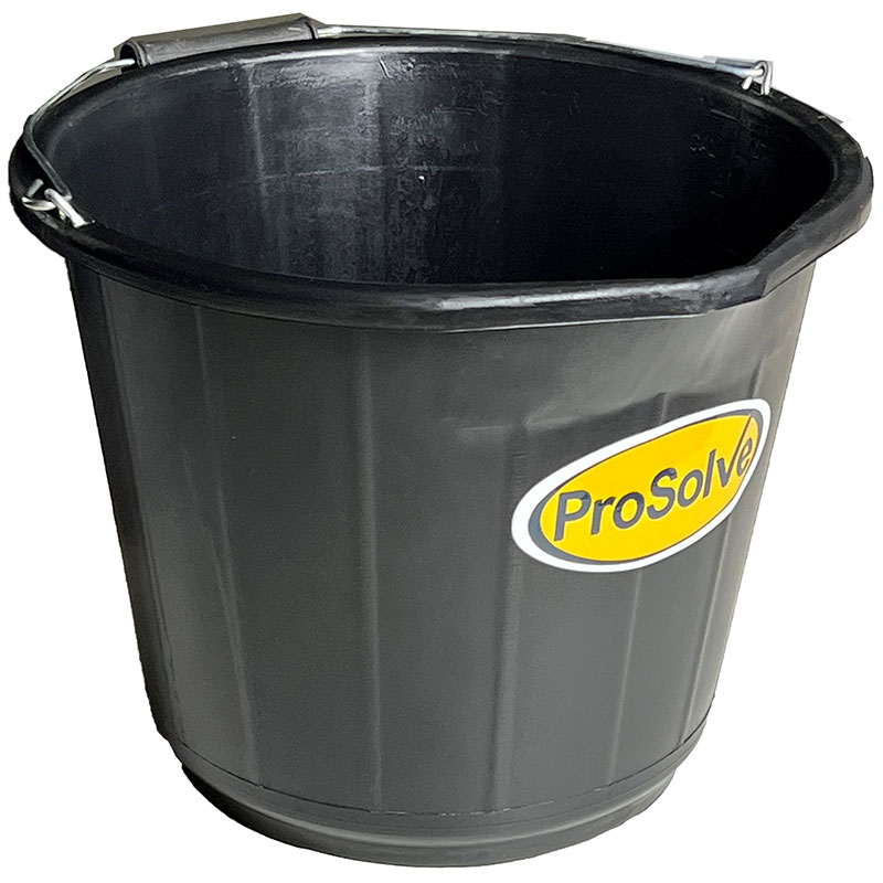 ProSolve­ 14L black builders bucket