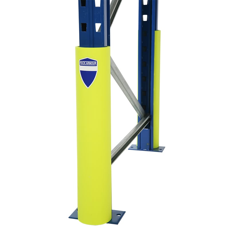 Rack Armour hi-vis yellow upright racking protector 