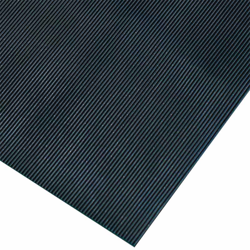 Ribbed Rubber Mat 3mm or 6mm thick - Per Metre
