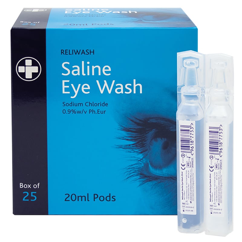 Emergency Saline Eye Wash Phials Refills