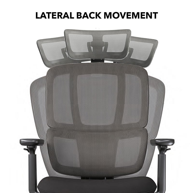 Shelby mesh office chair with lateral back movement