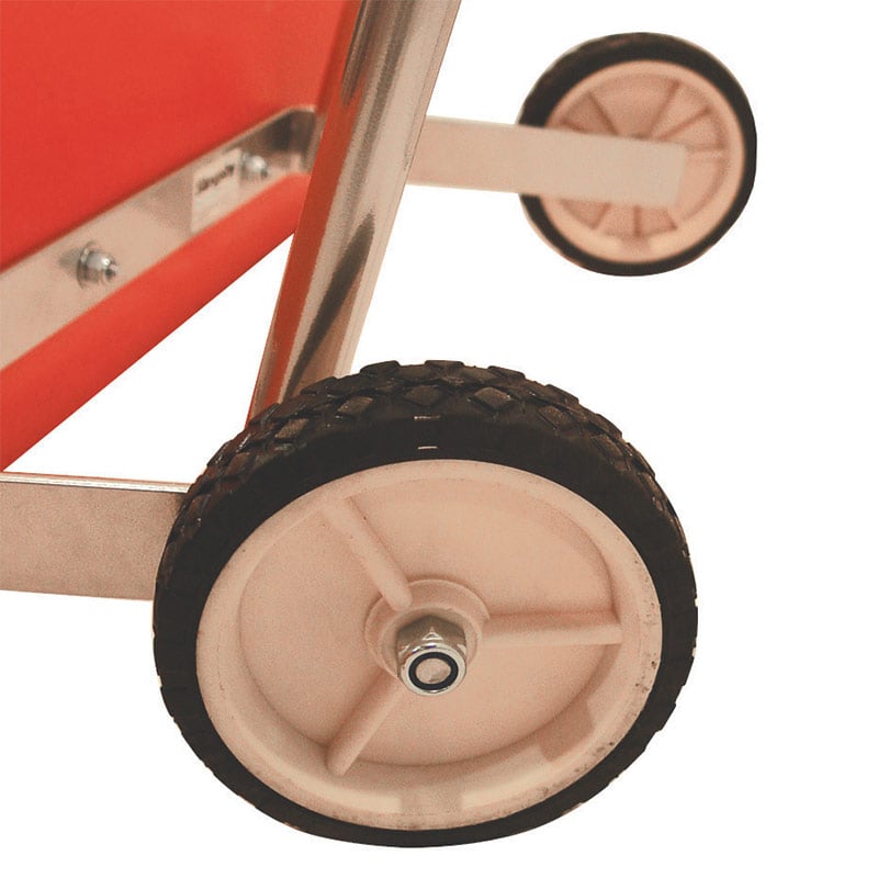 Snow plough wheels