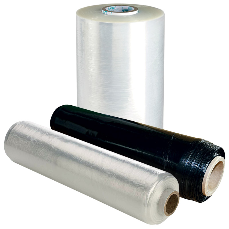 Rolls of stretch wrap film with standard core