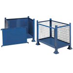 1 Tonne Metal Stillages with Removable Sides