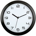 Wall clock with black edge