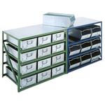 Counter Bench Storage Units for Tote Pans