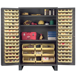 Jumbo cabinet including 137 small parts bins