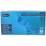 Blue Nitrile Gloves Medical Grade Cat III - Pack of 100