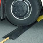 Heavy-duty 1.2m recycled rubber cable protection ramp cover