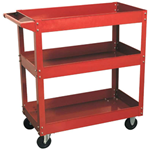 Sealey 3-shelf workshop trolley with 50kg capacity per shelf