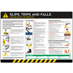 Slips, Trips & Falls Safety Poster - 590 x 420mm