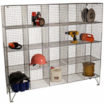 Wire Mesh Lockers Multi Compartment with Open Fronts
