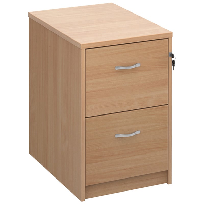 2-Drawer Executive Filing Cabinet - Wood Effect - 730 x 480 x 655mm