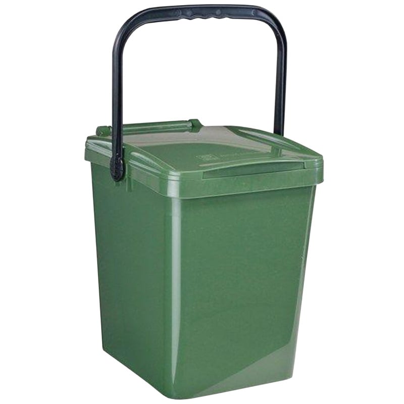 23L Kitchen Food Waste Caddy - Green