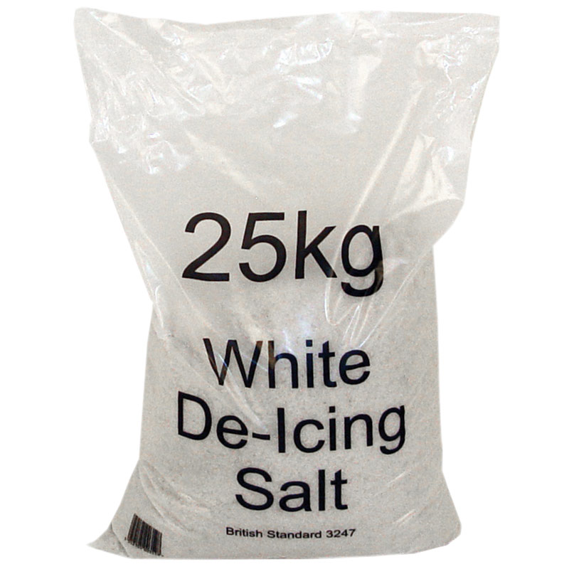 Dry White Rock Salt Bag 25kg