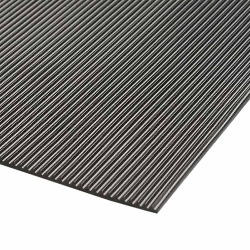 Standard Fine Fluted Rubber Matting - 3mm thick 10m x 1200mm