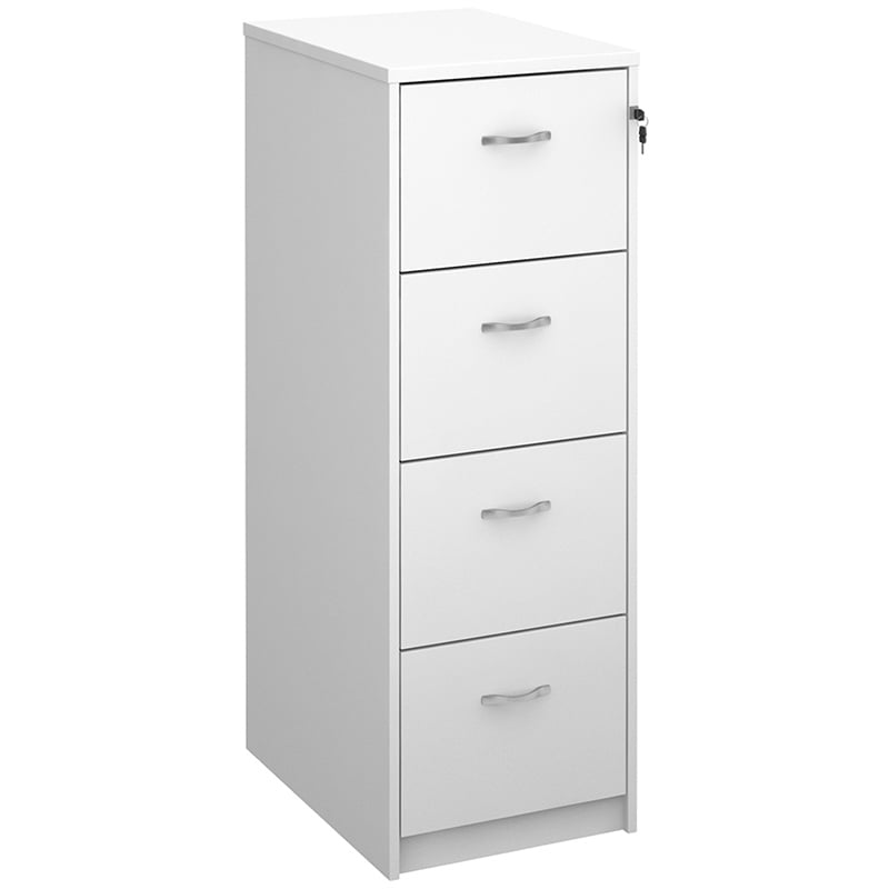 4-Drawer Executive Filing Cabinet - Wood Effect - 1360 x 480 x 655mm